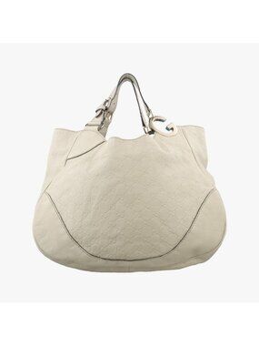 Gucci Shallot Ivory Leather Handbag